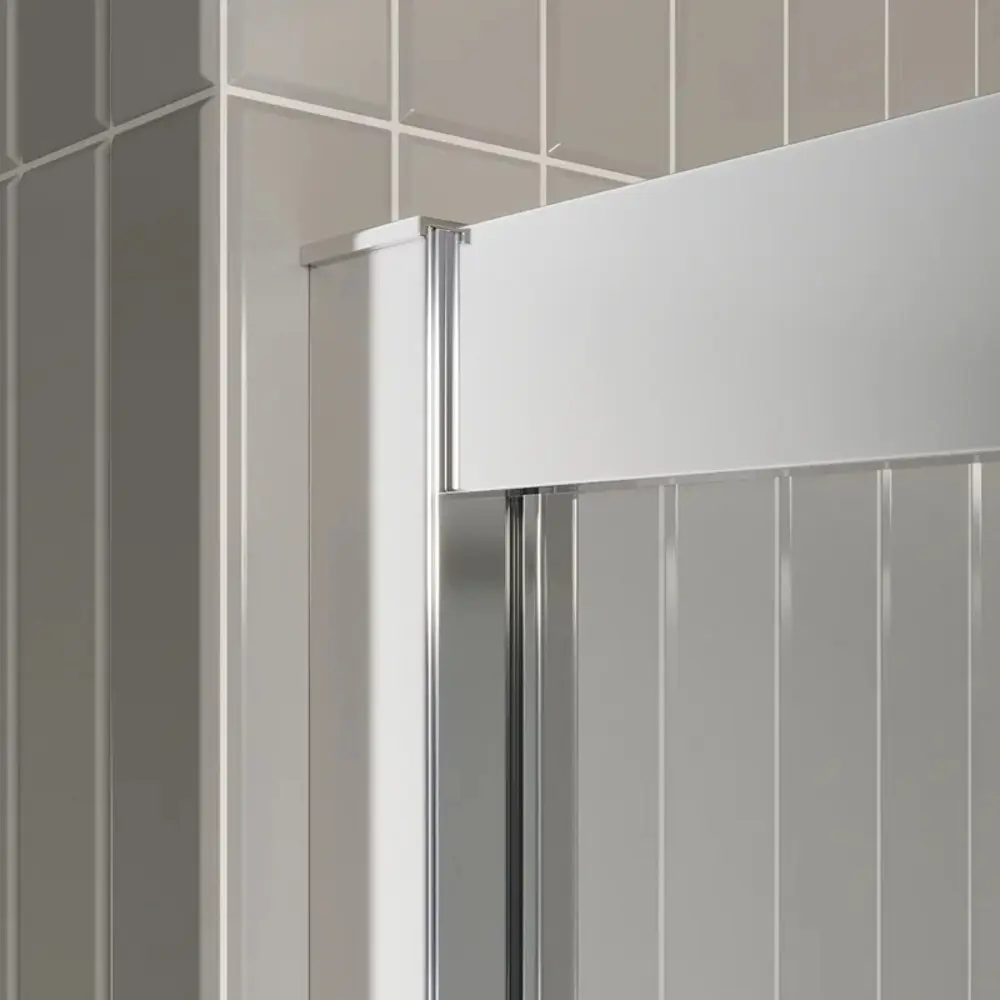 Фото 5 Душевая дверь Belbagno LUCE-BF-1-130-C-Cr 130см эффект стекла прозрачный раздвижной Фото 5 Душевая дверь Belbagno LUCE-BF-1-130-C-Cr 130см эффект стекла прозрачный раздвижной