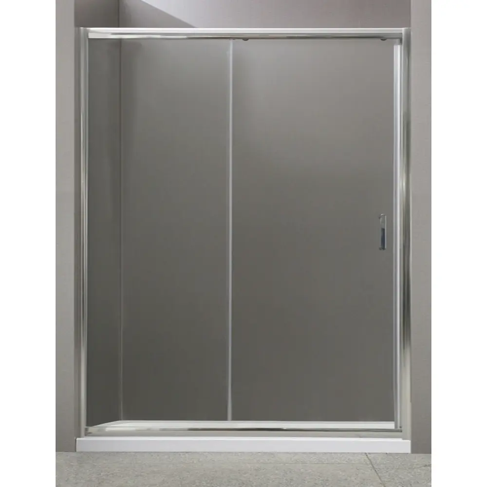 Фото Душевая дверь Belbagno UNO-BF-1-150-C-Cr 150см эффект стекла прозрачный раздвижной профиль хром Фото Душевая дверь Belbagno UNO-BF-1-150-C-Cr 150см эффект стекла прозрачный раздвижной профиль хром