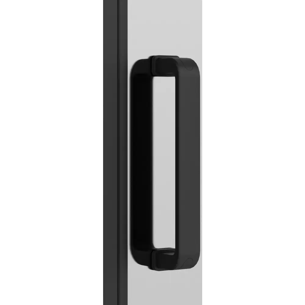 Фото 4 Душевая дверь Ambassador 17022220ABB 140см эффект стекла тонированный раздвижной профиль черный