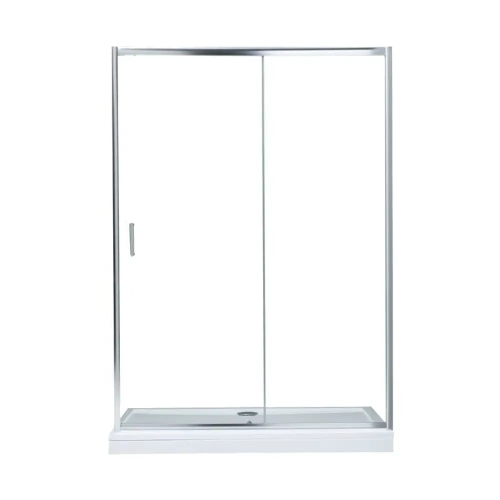 Фото 2 Душевая дверь Aquanet SD-1400A 140см эффект стекла прозрачный раздвижной Фото 2 Душевая дверь Aquanet SD-1400A 140см эффект стекла прозрачный раздвижной
