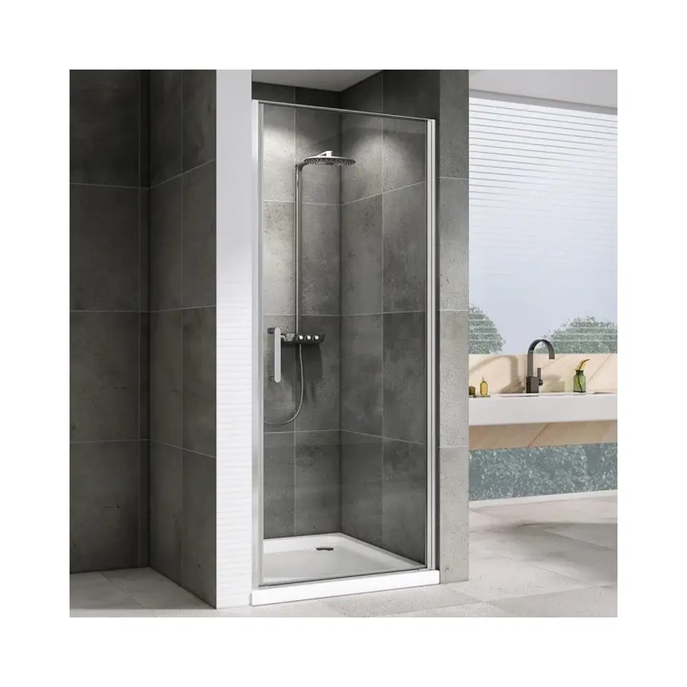 Фото Душевая дверь Abber AG04070 70см эффект стекла прозрачный распашной Фото Душевая дверь Abber AG04070 70см эффект стекла прозрачный распашной