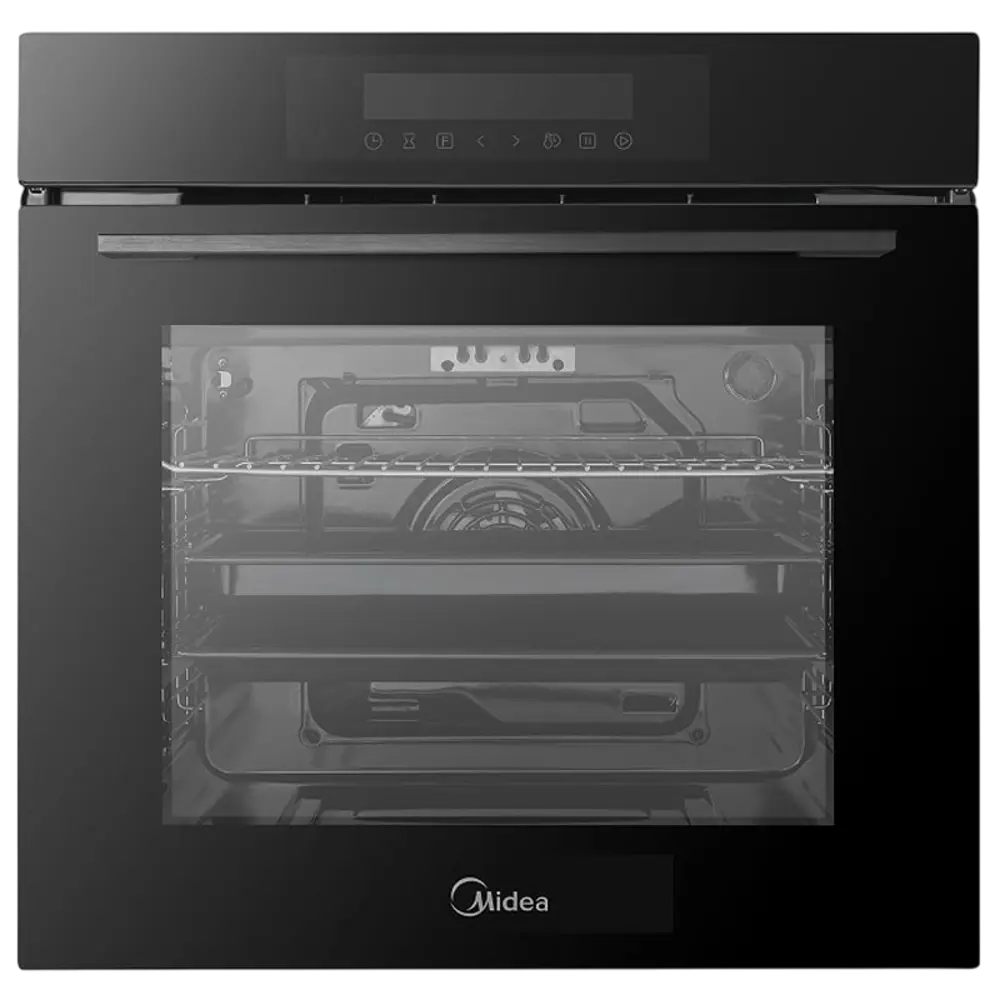 Фото Встраиваемый духовой шкаф Midea MO98277CGB 59.5х59.5х57.5 см цвет черный. Фото Встраиваемый духовой шкаф Midea MO98277CGB 59.5х59.5х57.5 см цвет черный.