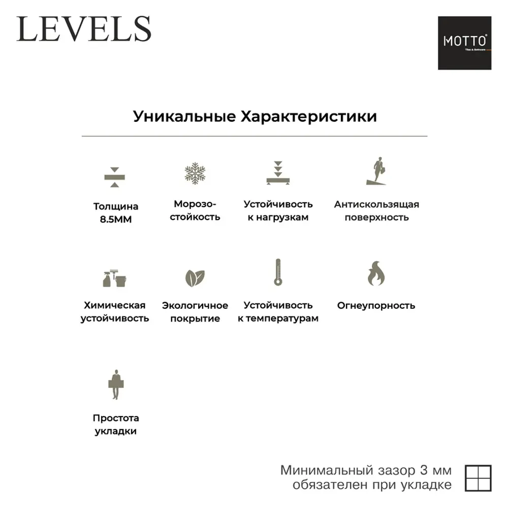 Фото 2 Керамогранит Motto Levels N100001 20x20см цвет фиолетовый Фото 2 Керамогранит Motto Levels N100001 20x20см цвет фиолетовый
