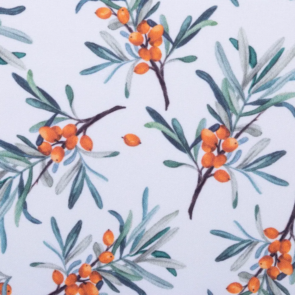Фото 10 Штора на шторной ленте Berry Garden 145x180 см цвет белый