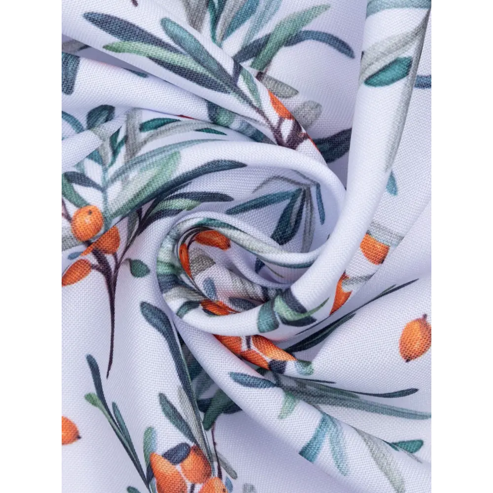 Фото 11 Штора на шторной ленте Berry Garden 145x180 см цвет белый