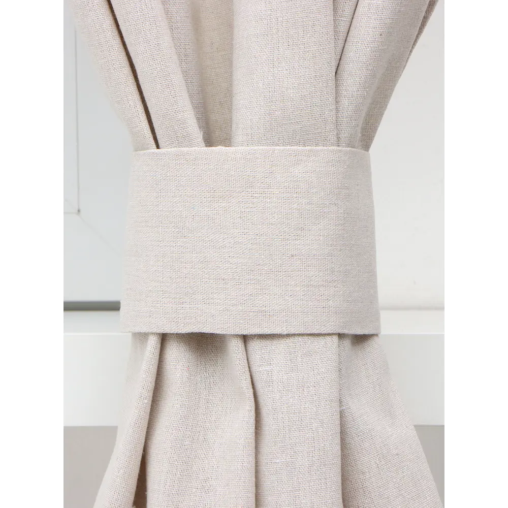 Фото 4 Штора Доляна 10255563 на шторной ленте 180x149 см цвет бежевый Фото 4 Штора Доляна 10255563 на шторной ленте 180x149 см цвет бежевый