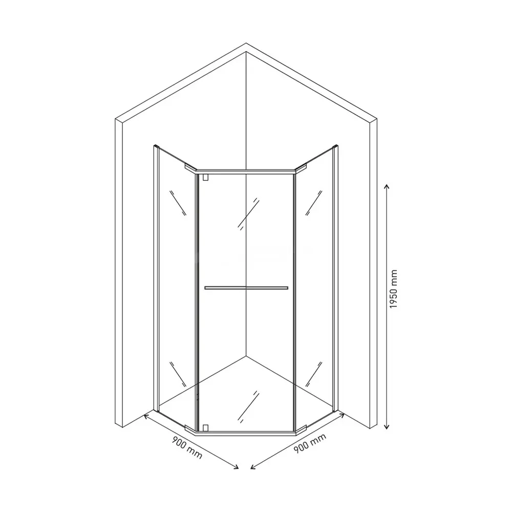 Фото 2 Душевое ограждение CeruttiSpa CHIKA ZP91B профиль черный стекло прозрачное Фото 2 Душевое ограждение CeruttiSpa CHIKA ZP91B профиль черный стекло прозрачное