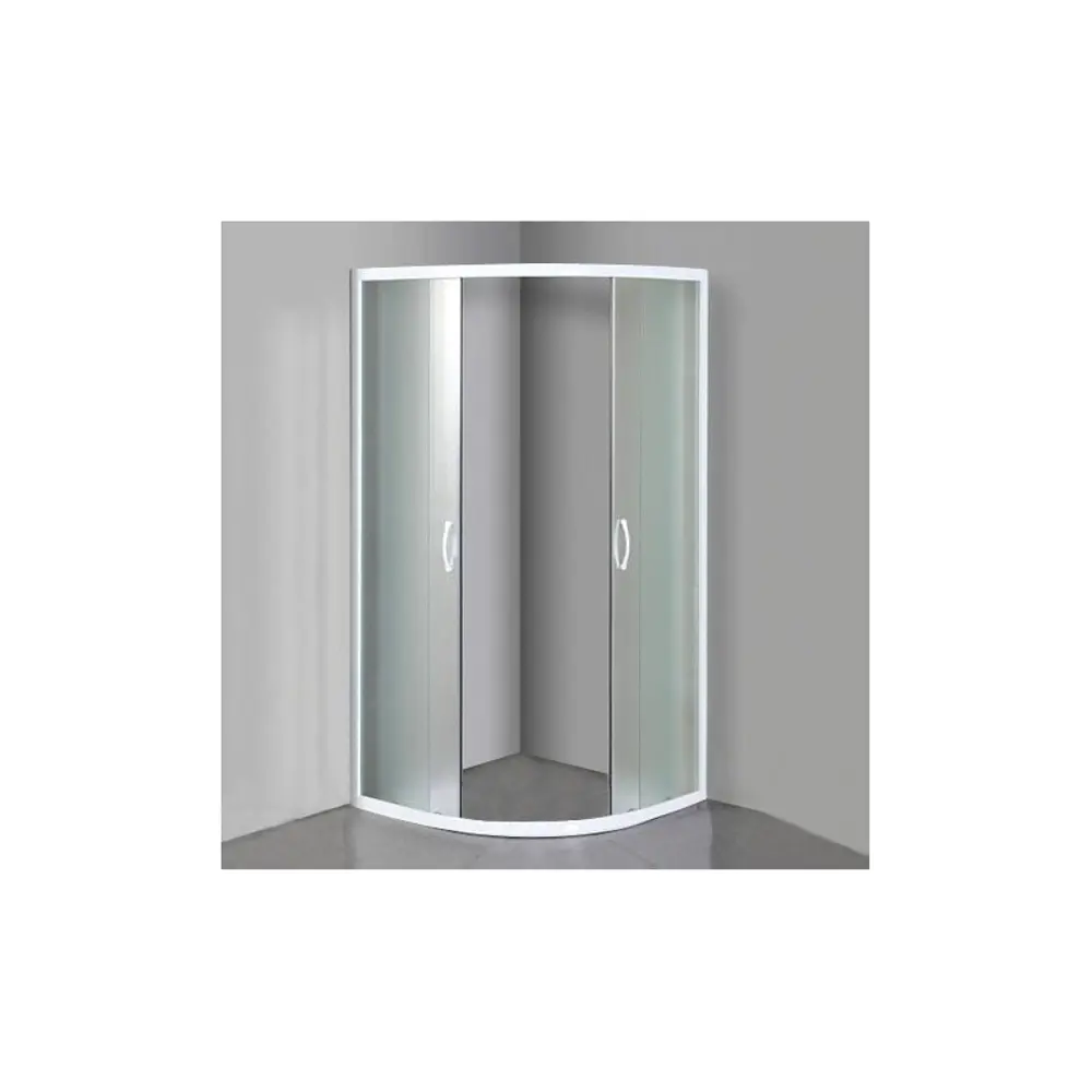 Фото 3 Душевой уголок River Don 18527 1/4 круга 90x90см хромированный профиль эффект стекла матовый Фото 3 Душевой уголок River Don 18527 1/4 круга 90x90см хромированный профиль эффект стекла матовый