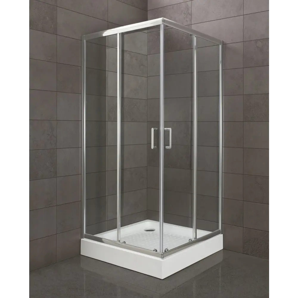 Фото 4 Душевой уголок Belbagno Uno UNO-195-A-2-95-C-Cr квадратный 95.5x95.5см серебристый блеск профиль эффект стекла прозрачный Фото 4 Душевой уголок Belbagno Uno UNO-195-A-2-95-C-Cr квадратный 95.5x95.5см серебристый блеск профиль эффект стекла прозрачный