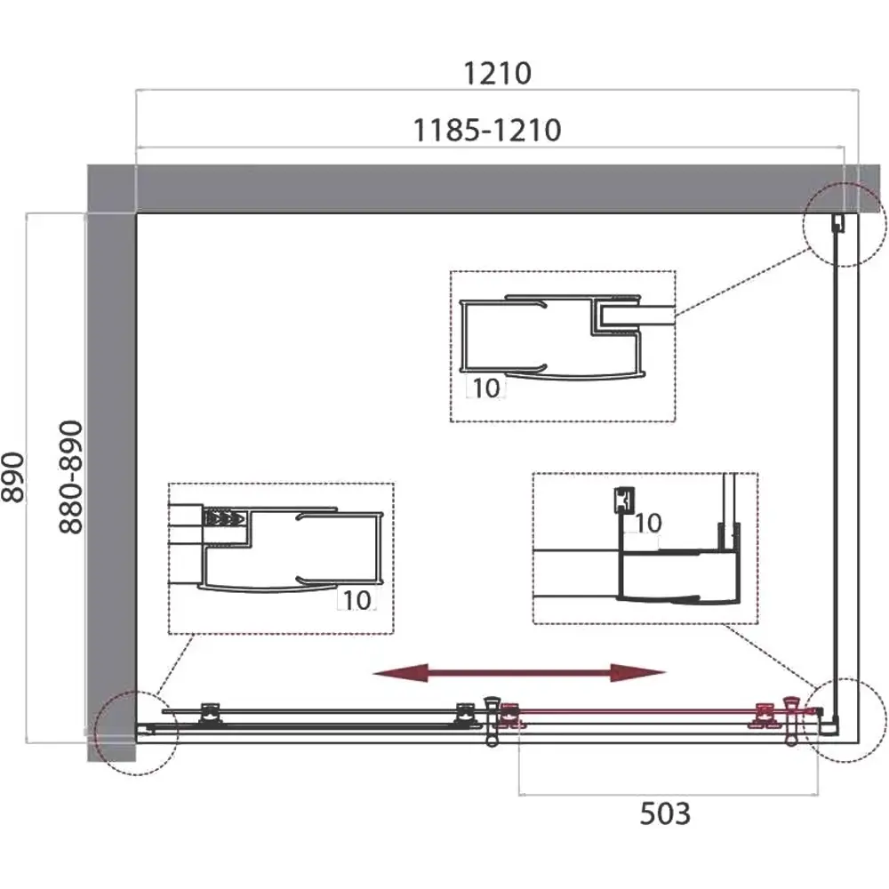 Фото 6 Душевой уголок Belbagno Uno UNO-195-AH-1-120/90-P-Cr прямоугольный 120x89см серебристый блеск профиль эффект стекла рифленый Фото 6 Душевой уголок Belbagno Uno UNO-195-AH-1-120/90-P-Cr прямоугольный 120x89см серебристый блеск профиль эффект стекла рифленый