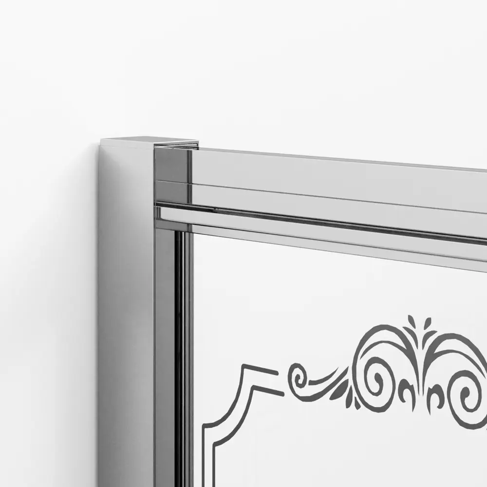 Фото 4 Душевой уголок Ambassador Royal 18015102 многоугольный 120x90см серебристый блеск профиль эффект стекла тонированный