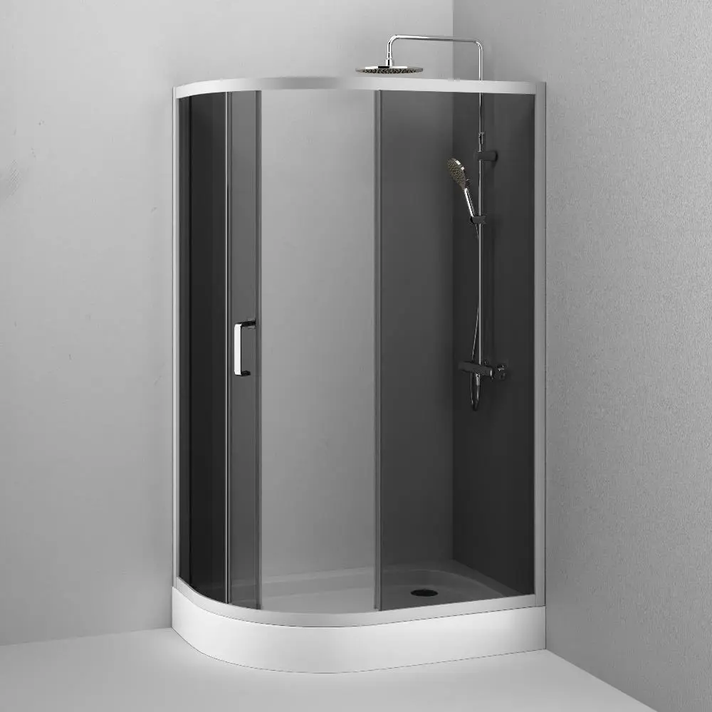 Фото 4 Душевой уголок Am.pm Like W83G-302U120CG64 многоугольный 120х80см серебристый блеск профиль эффект стекла тонированный Фото 4 Душевой уголок Am.pm Like W83G-302U120CG64 многоугольный 120х80см серебристый блеск профиль эффект стекла тонированный