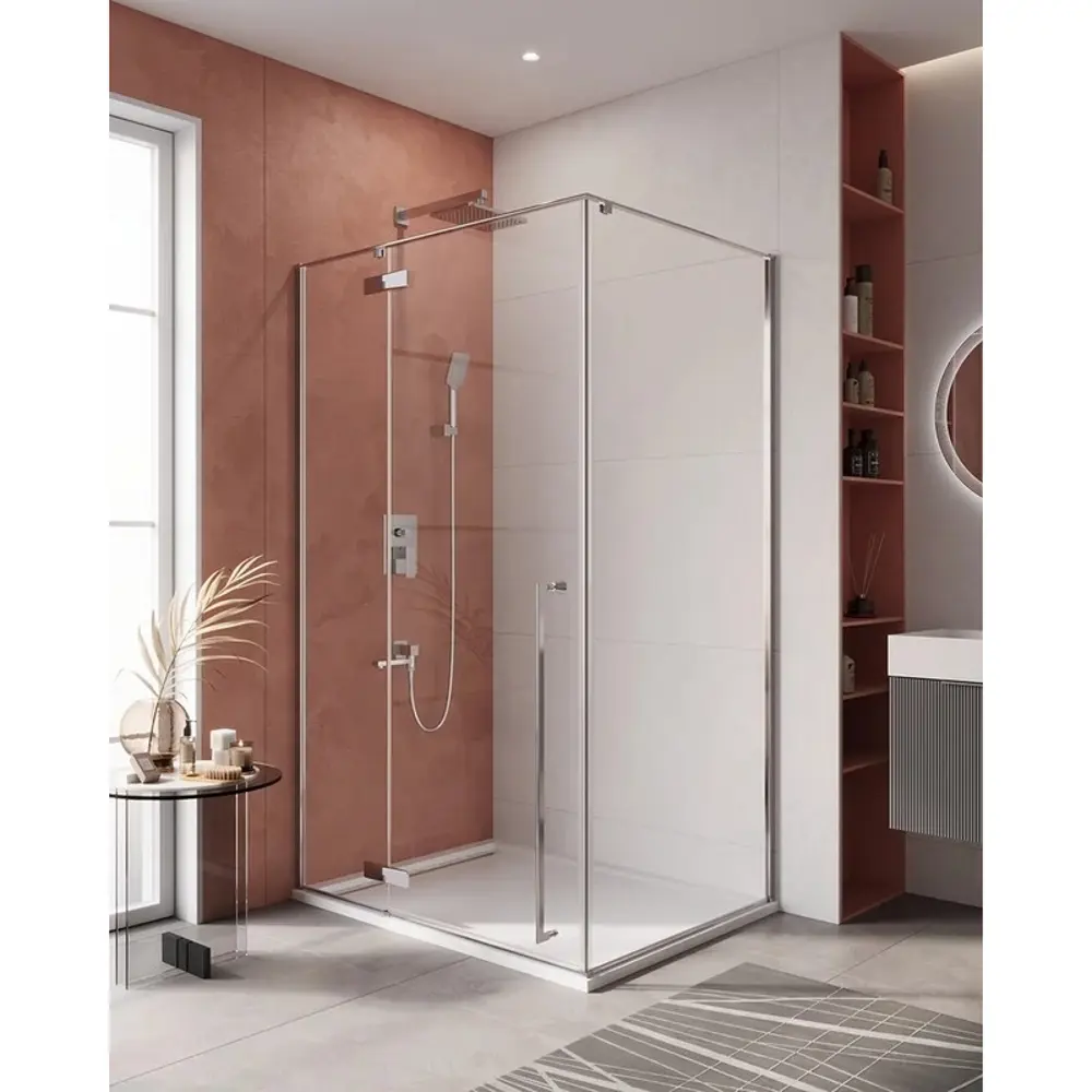 Фото 2 Душевой уголок Cezares Liner LINER-AH-1-120/90-C-Cr-L прямоугольный 120x90 см серебристый блеск профиль эффект стекла прозрачный Фото 2 Душевой уголок Cezares Liner LINER-AH-1-120/90-C-Cr-L прямоугольный 120x90 см серебристый блеск профиль эффект стекла прозрачный