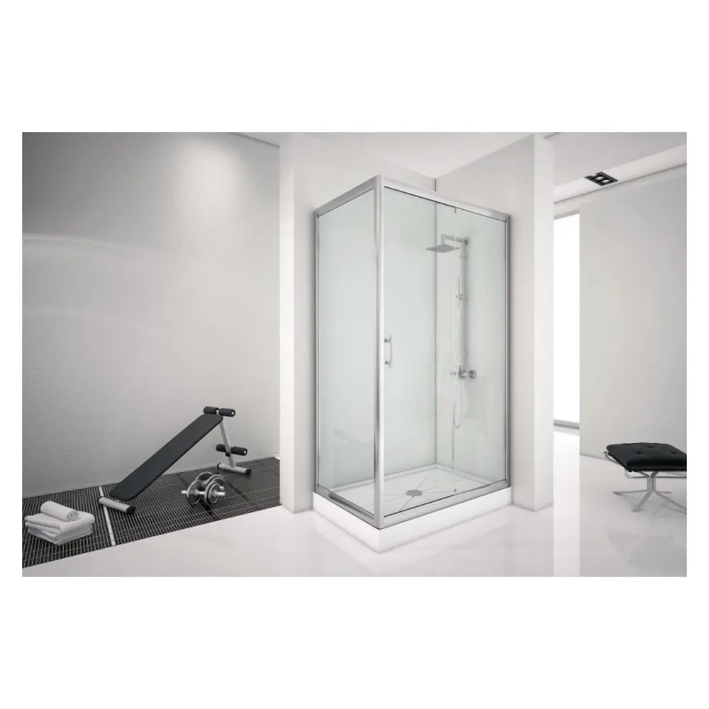 Фото 3 Душевой уголок Aquanet Alfa 00168417 прямоугольный 80x120см серебристый блеск профиль эффект стекла прозрачный Фото 3 Душевой уголок Aquanet Alfa 00168417 прямоугольный 80x120см серебристый блеск профиль эффект стекла прозрачный