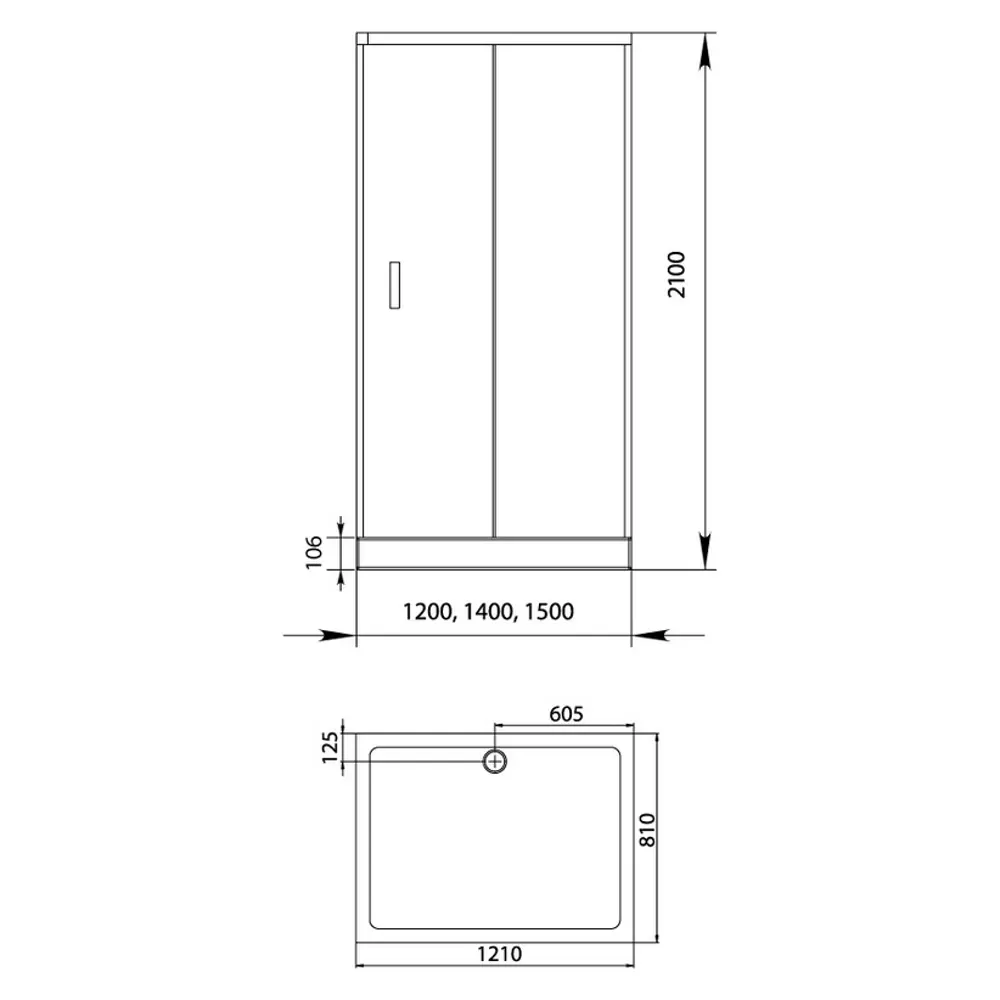 Фото 4 Душевой уголок Aquanet Alfa 00168417 прямоугольный 80x120см серебристый блеск профиль эффект стекла прозрачный Фото 4 Душевой уголок Aquanet Alfa 00168417 прямоугольный 80x120см серебристый блеск профиль эффект стекла прозрачный
