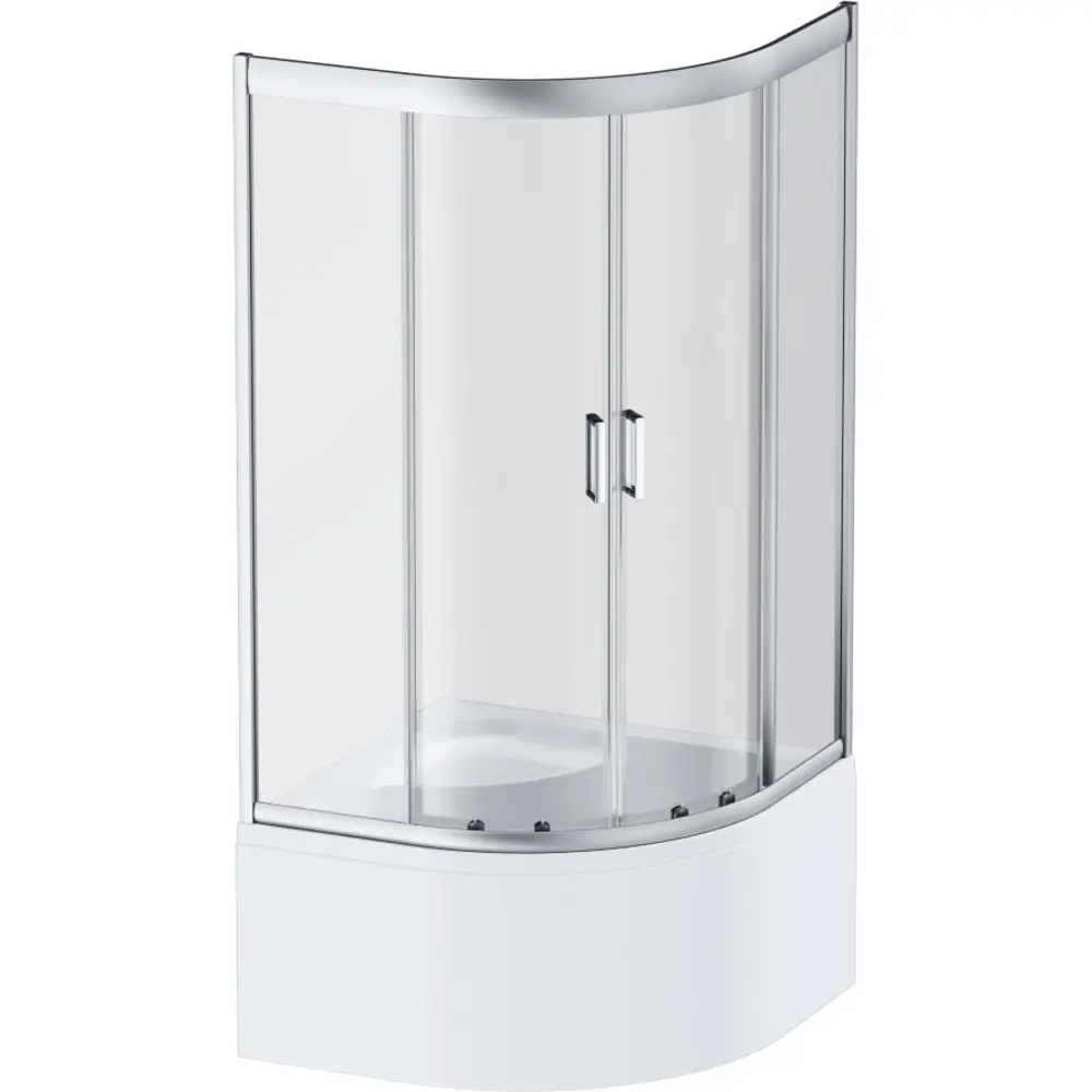 Фото 2 Душевой уголок Am.pm Gem W90G-401A090WT 1/4 круга 90х90см серебро профиль эффект стекла прозрачный Фото 2 Душевой уголок Am.pm Gem W90G-401A090WT 1/4 круга 90х90см серебро профиль эффект стекла прозрачный