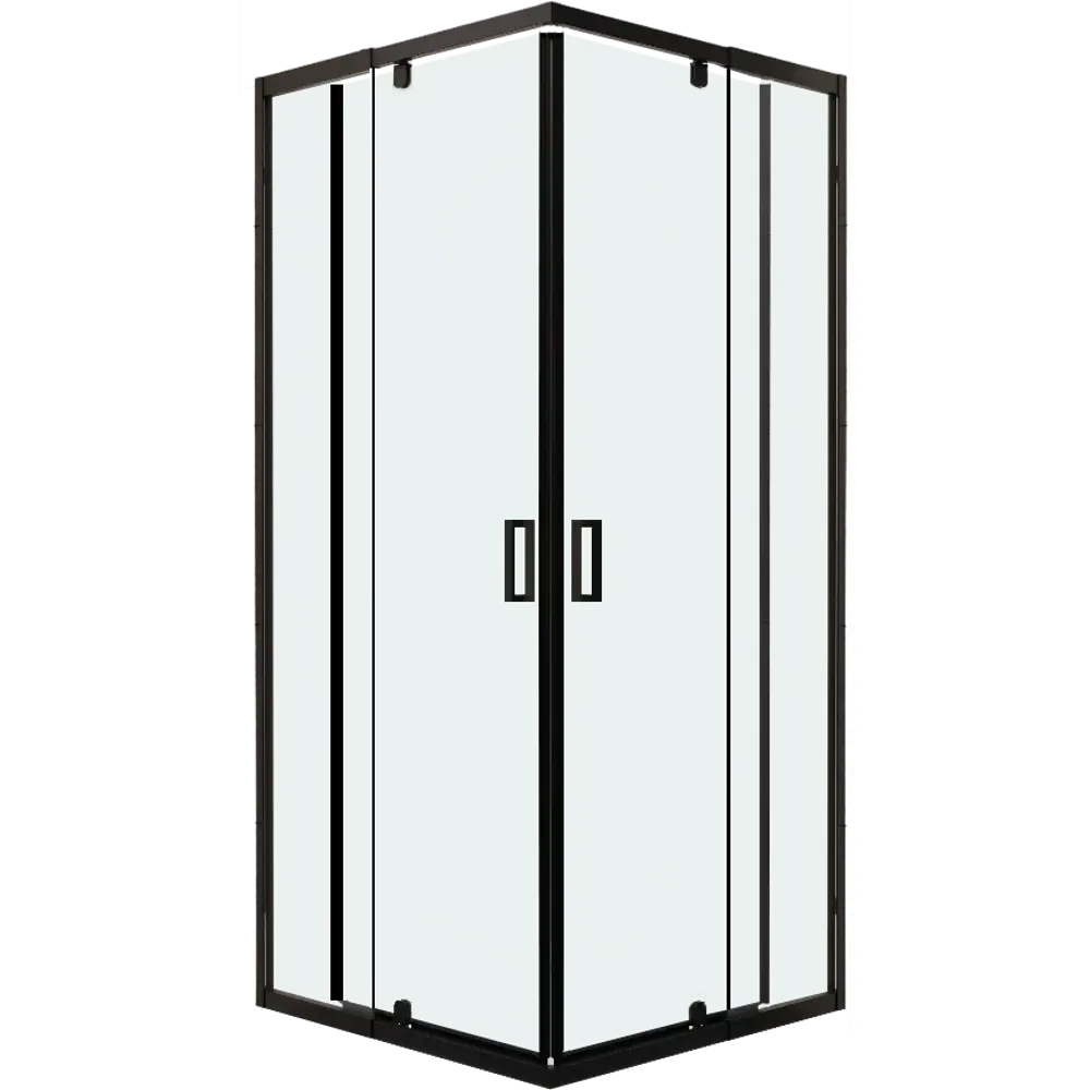 Фото 3 Душевой уголок Rgw Passage 350803888-14 квадратный 80x80см черный профиль эффект стекла прозрачный Фото 3 Душевой уголок Rgw Passage 350803888-14 квадратный 80x80см черный профиль эффект стекла прозрачный