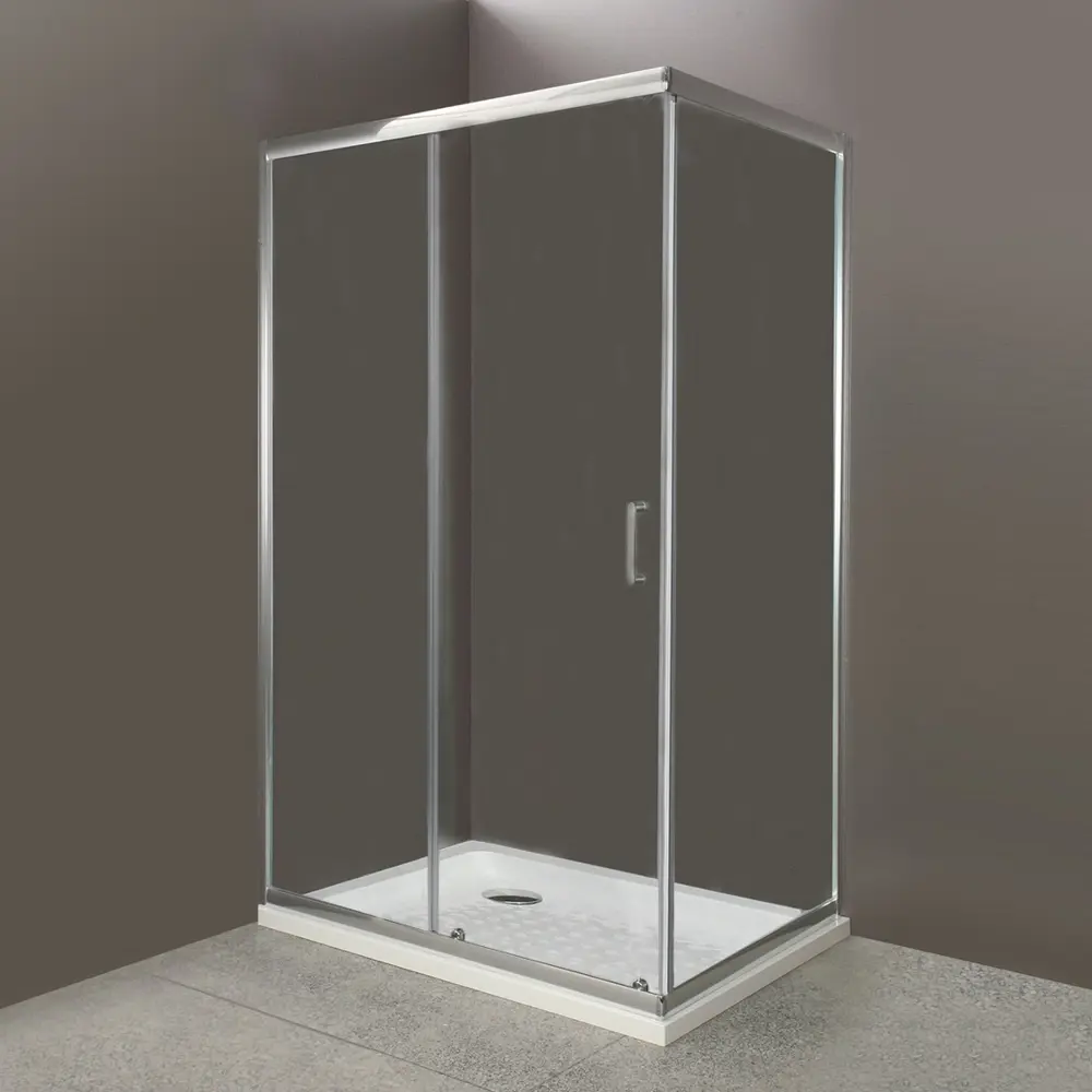 Фото Душевой уголок Belbagno Uno UNO-AH-1-120/90-C-Cr прямоугольный 120x90см серебристый блеск профиль эффект стекла прозрачный Фото Душевой уголок Belbagno Uno UNO-AH-1-120/90-C-Cr прямоугольный 120x90см серебристый блеск профиль эффект стекла прозрачный