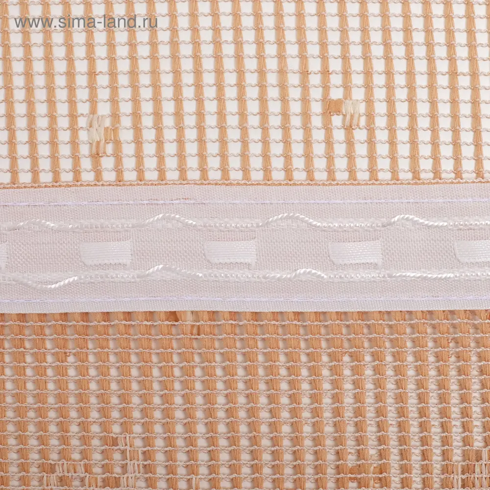 Фото 3 Штора Лента 3017909 на шторной ленте 160x235 см цвет бежевый