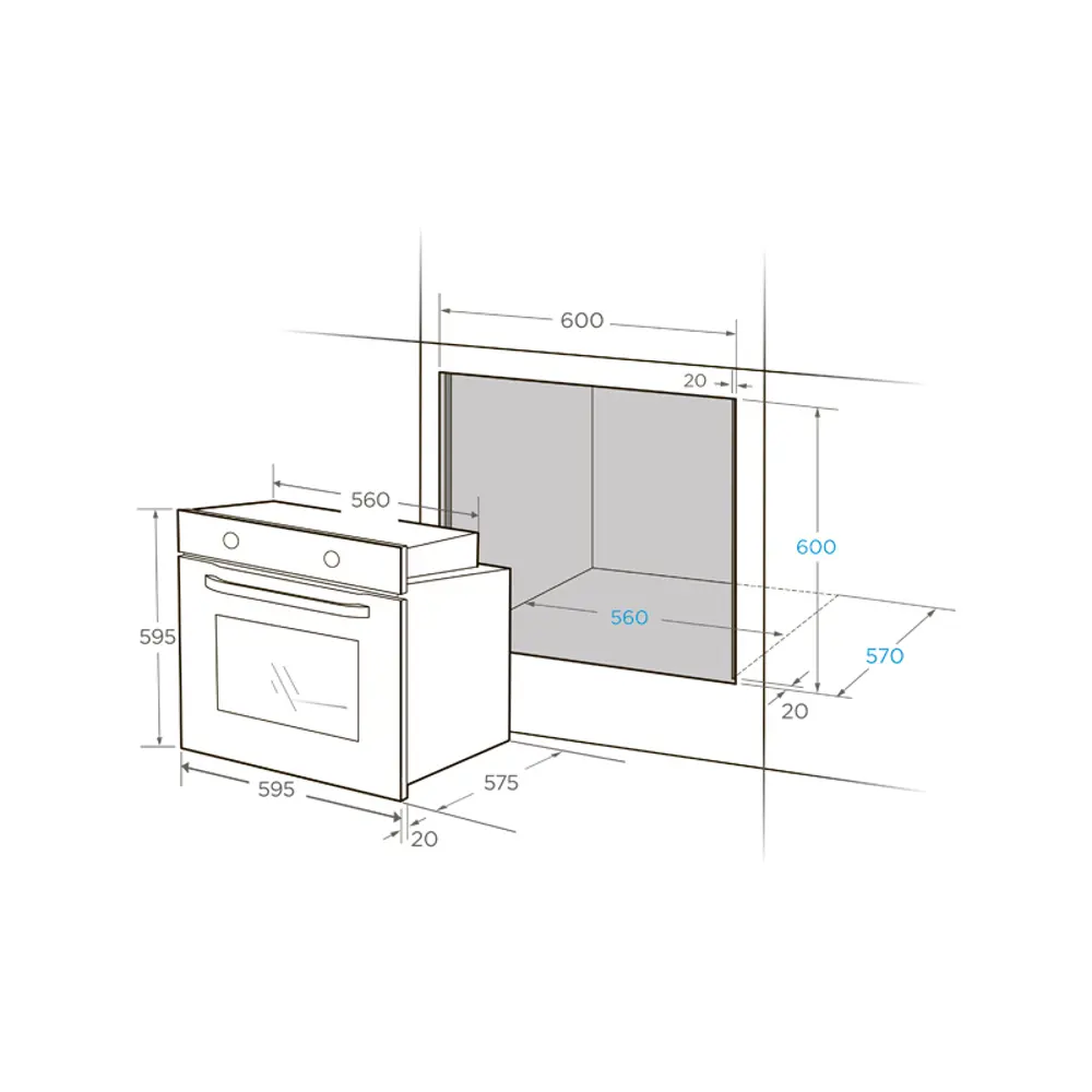 Фото 2 Встраиваемый духовой шкаф Midea MO82107PBG-I 59.5х56.6х59.6 см цвет черный Фото 2 Встраиваемый духовой шкаф Midea MO82107PBG-I 59.5х56.6х59.6 см цвет черный