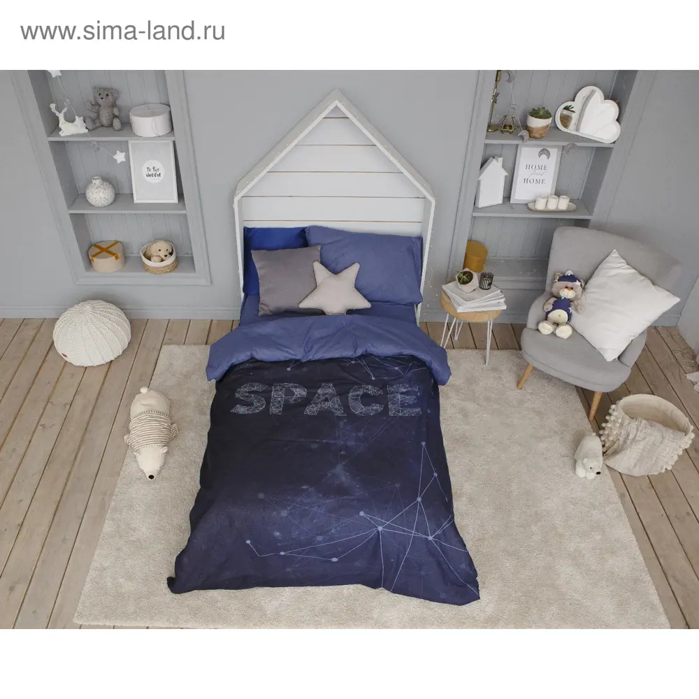 Фото 13 Комплект постельного белья Этель Space хлопок 1-спальный наволочка 50 x 70- 1 шт цвет разноцветный Фото 13 Комплект постельного белья Этель Space хлопок 1-спальный наволочка 50 x 70- 1 шт цвет разноцветный