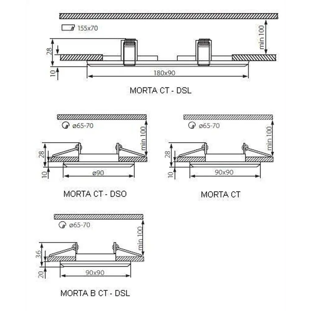 Фото 5 Потолочный светильник точечный стеклянный Kanlux MORTA B CT-DSL50-B 22110 50 Вт Фото 5 Потолочный светильник точечный стеклянный Kanlux MORTA B CT-DSL50-B 22110 50 Вт