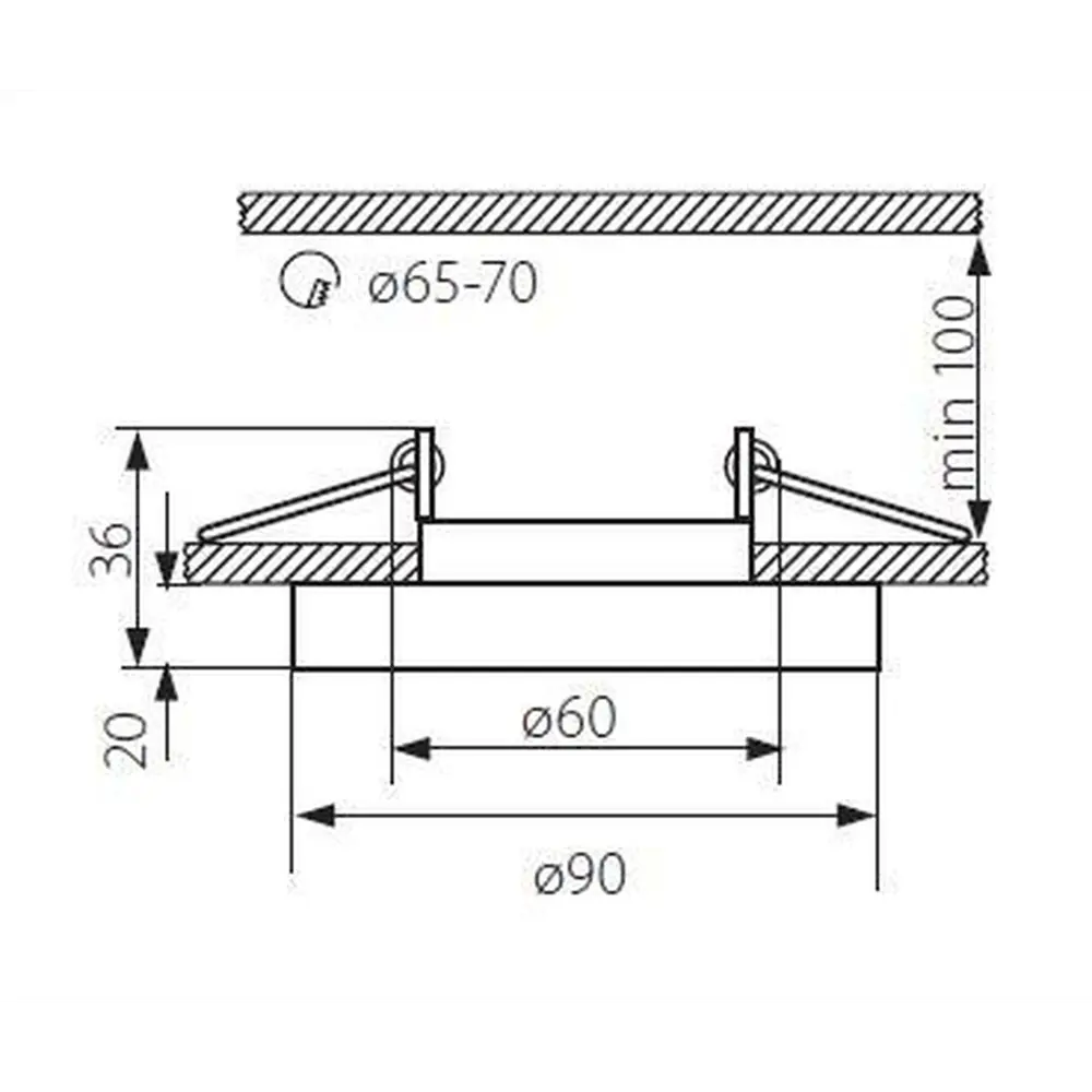 Фото 5 Потолочный светильник точечный стеклянный Kanlux MORTA B CT-DSO50-SR 22117 50 Вт Фото 5 Потолочный светильник точечный стеклянный Kanlux MORTA B CT-DSO50-SR 22117 50 Вт