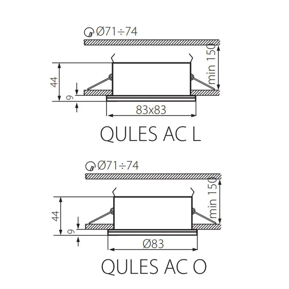 Фото 6 Светильник точечный встраиваемый влагозащищенный Kanlux Qules AC O-W GU10 Фото 6 Светильник точечный встраиваемый влагозащищенный Kanlux Qules AC O-W GU10