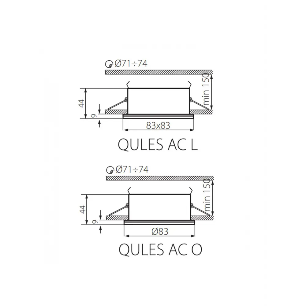 Фото 4 Светильник точечный встраиваемый влагозащищенный Kanlux Qules AC O-W GU10 Фото 4 Светильник точечный встраиваемый влагозащищенный Kanlux Qules AC O-W GU10