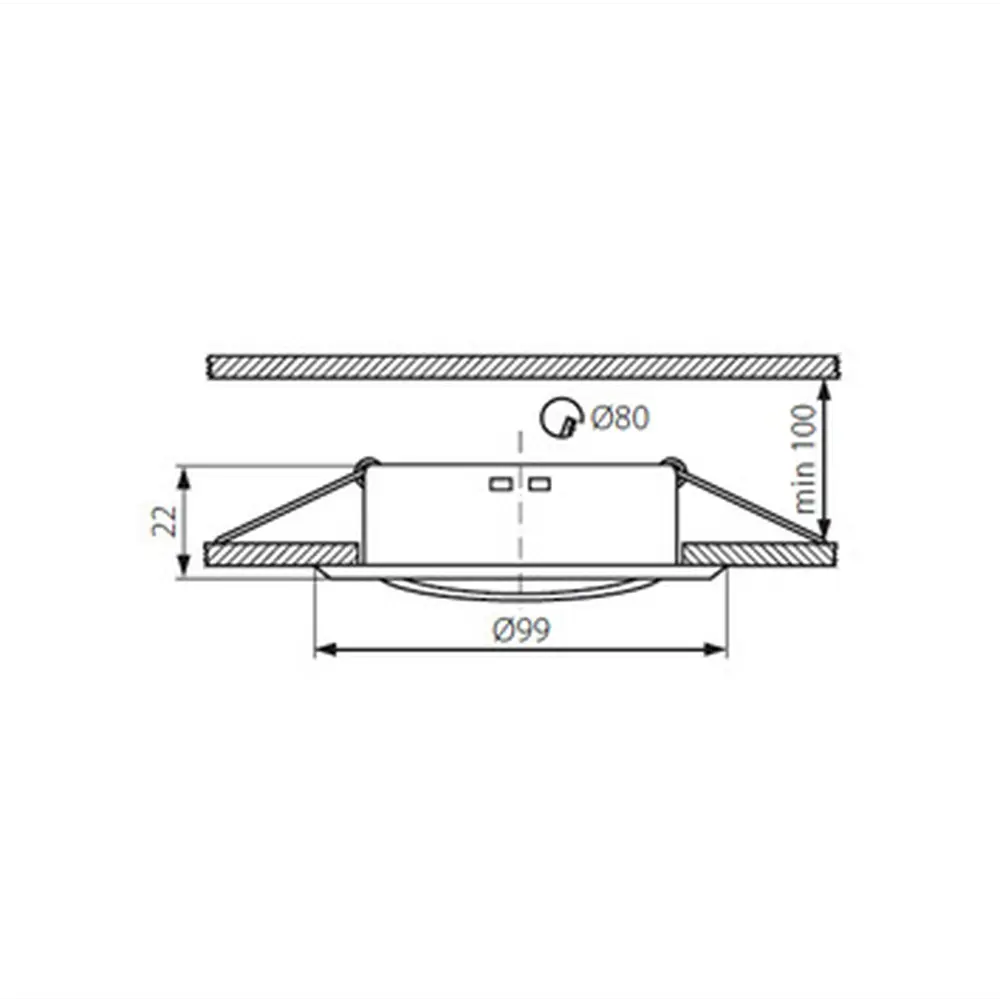 Фото 6 Светильник точечный встраиваемый Kanlux 26796 3 м² цвет черный