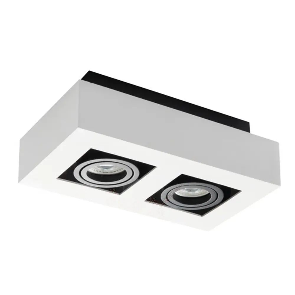 Фото 3 Светильник точечный квадратный KANLUX STOBI DLP 250-W 2xGU10 Фото 3 Светильник точечный квадратный KANLUX STOBI DLP 250-W 2xGU10