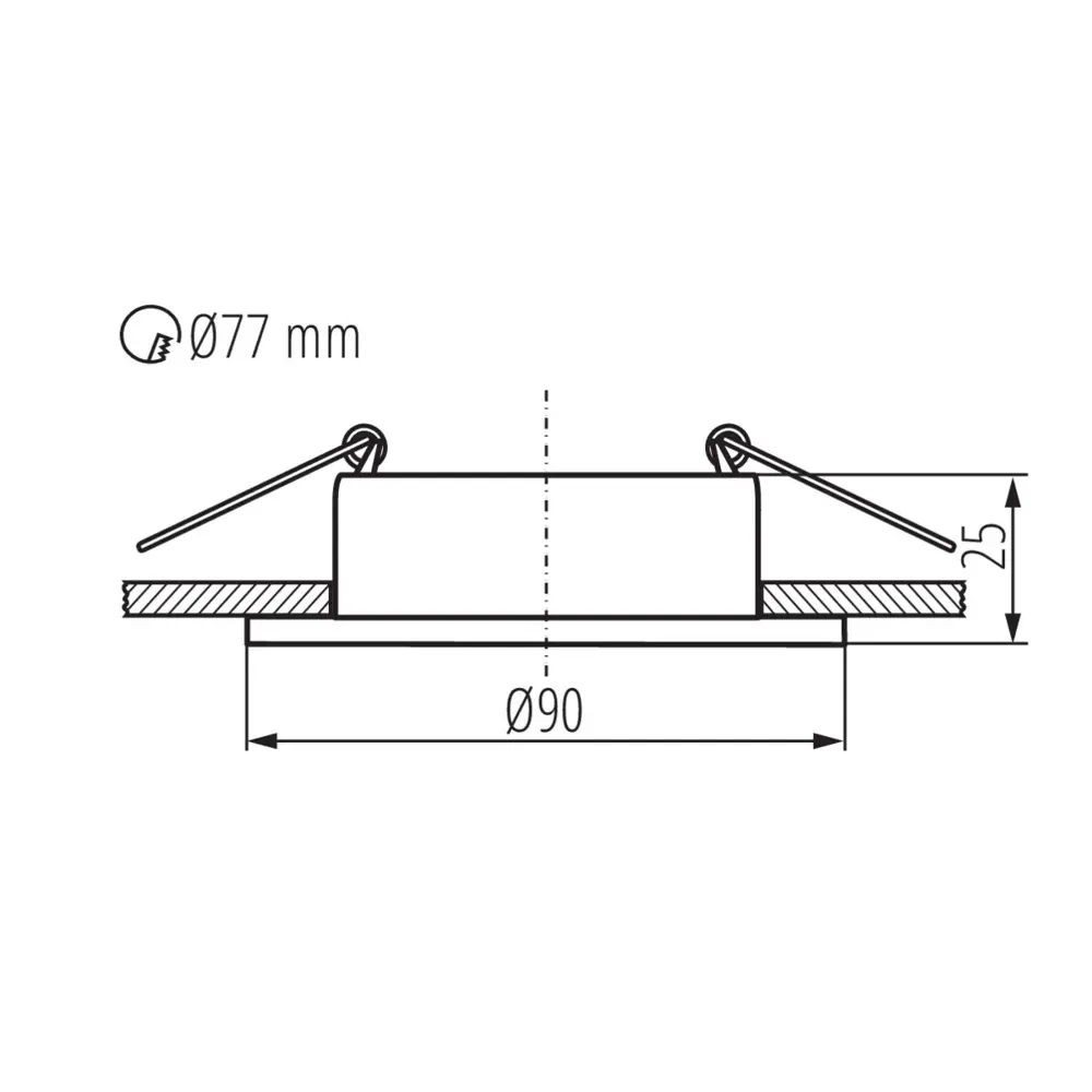 Фото 5 Светильник точечный встраиваемый Kanlux 37255 3 м² цвет черный Фото 5 Светильник точечный встраиваемый Kanlux 37255 3 м² цвет черный