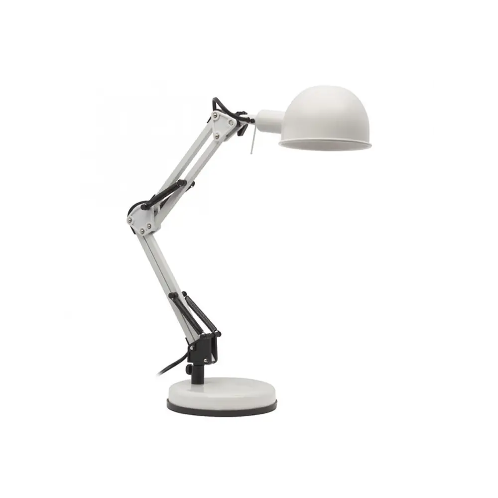 Фото Лампа настольная рабочая Kanlux PIXA KT-40-W 19300 цвет белый Фото Лампа настольная рабочая Kanlux PIXA KT-40-W 19300 цвет белый