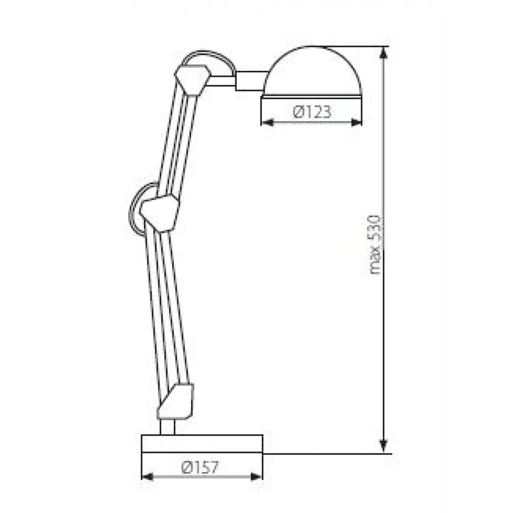 Фото 4 Лампа настольная рабочая Kanlux PIXA KT-40-W 19300 цвет белый Фото 4 Лампа настольная рабочая Kanlux PIXA KT-40-W 19300 цвет белый