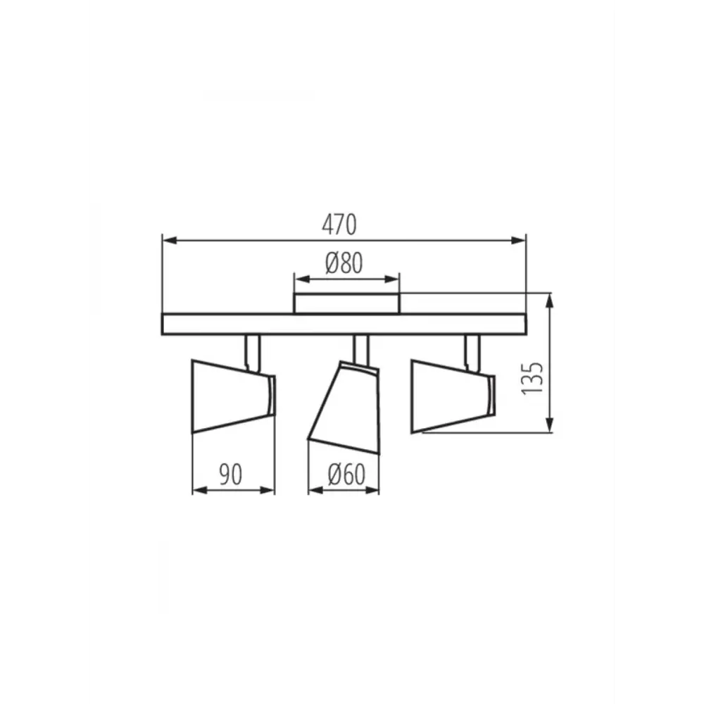 Фото 2 Спот Kanlux Enali El-3I B 28767 3 лампы цвет черный