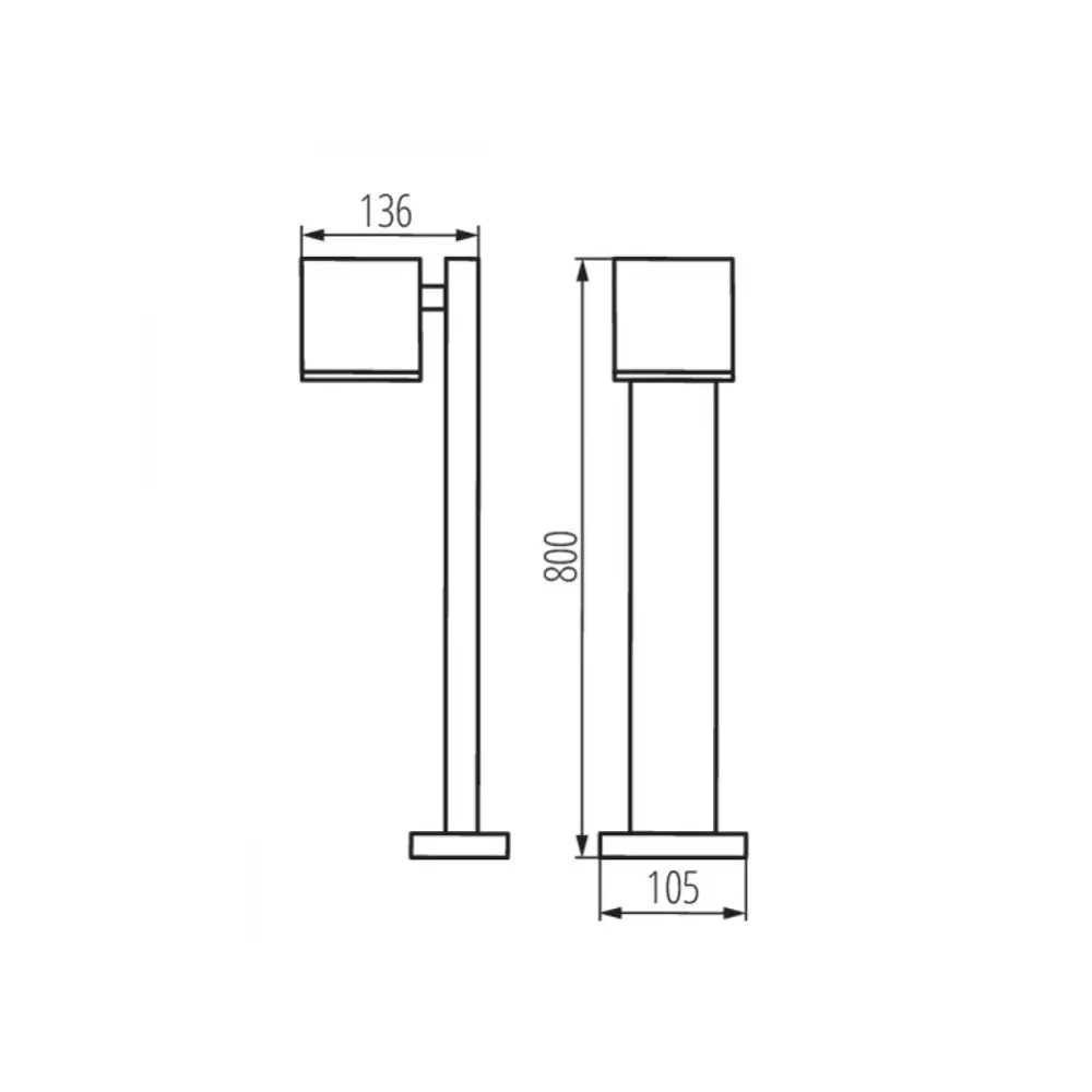 Фото 9 Столб уличный Kanlux Gori 29003 GU10x1 81 см Фото 9 Столб уличный Kanlux Gori 29003 GU10x1 81 см