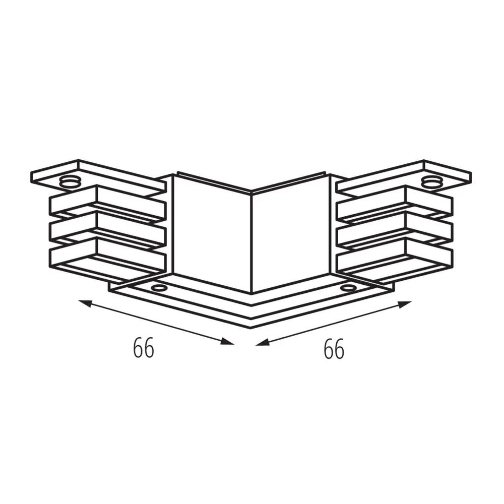 Фото 3 Коннектор Kanlux 33244 угловой жесткий для соединения трековых шинопроводов встраиваемых однофазных цвет белый Фото 3 Коннектор Kanlux 33244 угловой жесткий для соединения трековых шинопроводов встраиваемых однофазных цвет белый