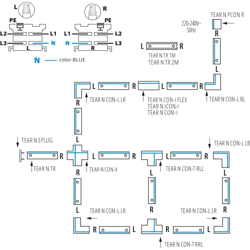 Фото 2 Коннектор Kanlux 33251 т-образный жесткий для соединения трековых шинопроводов встраиваемых однофазных цвет черный Фото 2 Коннектор Kanlux 33251 т-образный жесткий для соединения трековых шинопроводов встраиваемых однофазных цвет черный