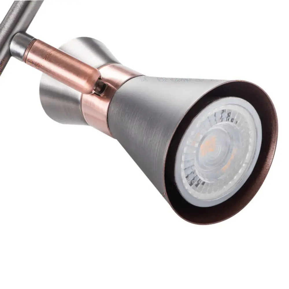 Фото 3 Спот поворотный Kanlux Kan_29119 4 лампы GU10 12 м² цвет серый/серебристый Фото 3 Спот поворотный Kanlux Kan_29119 4 лампы GU10 12 м² цвет серый/серебристый