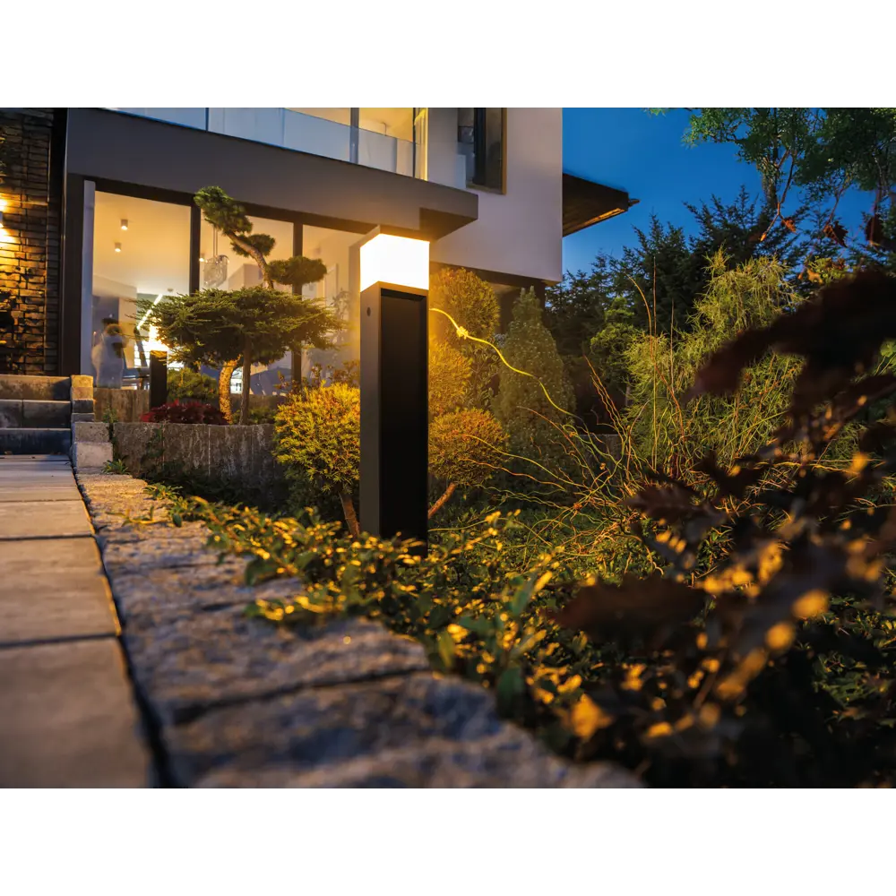 Фото 7 Фонарный столб уличный Kanlux Dasten Kan_38766 11 Вт 80 см IP44 цвет черный