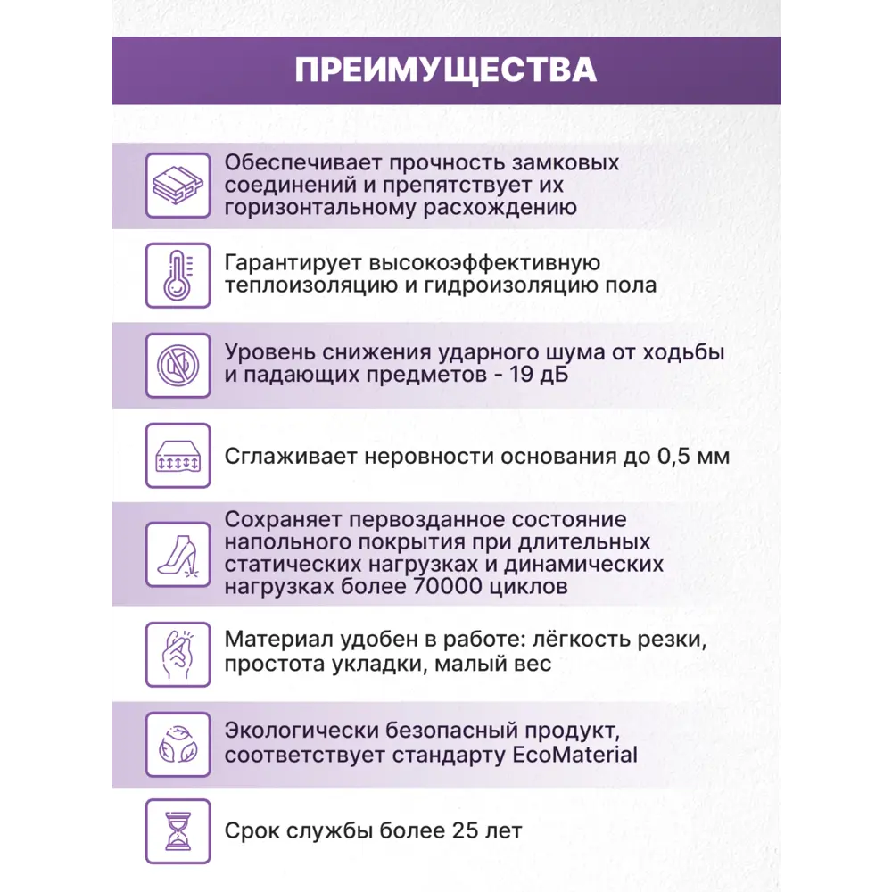 Фото 3 Подложка Isolon Optimum 500-1001 1 мм 10 м² Фото 3 Подложка Isolon Optimum 500-1001 1 мм 10 м²