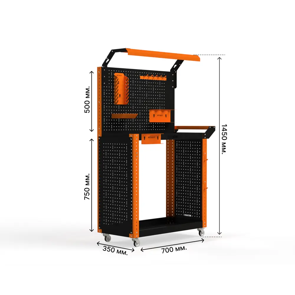Фото Тележка инструментальная Metalex тип 6 118795 700x400x800 мм Фото Тележка инструментальная Metalex тип 6 118795 700x400x800 мм