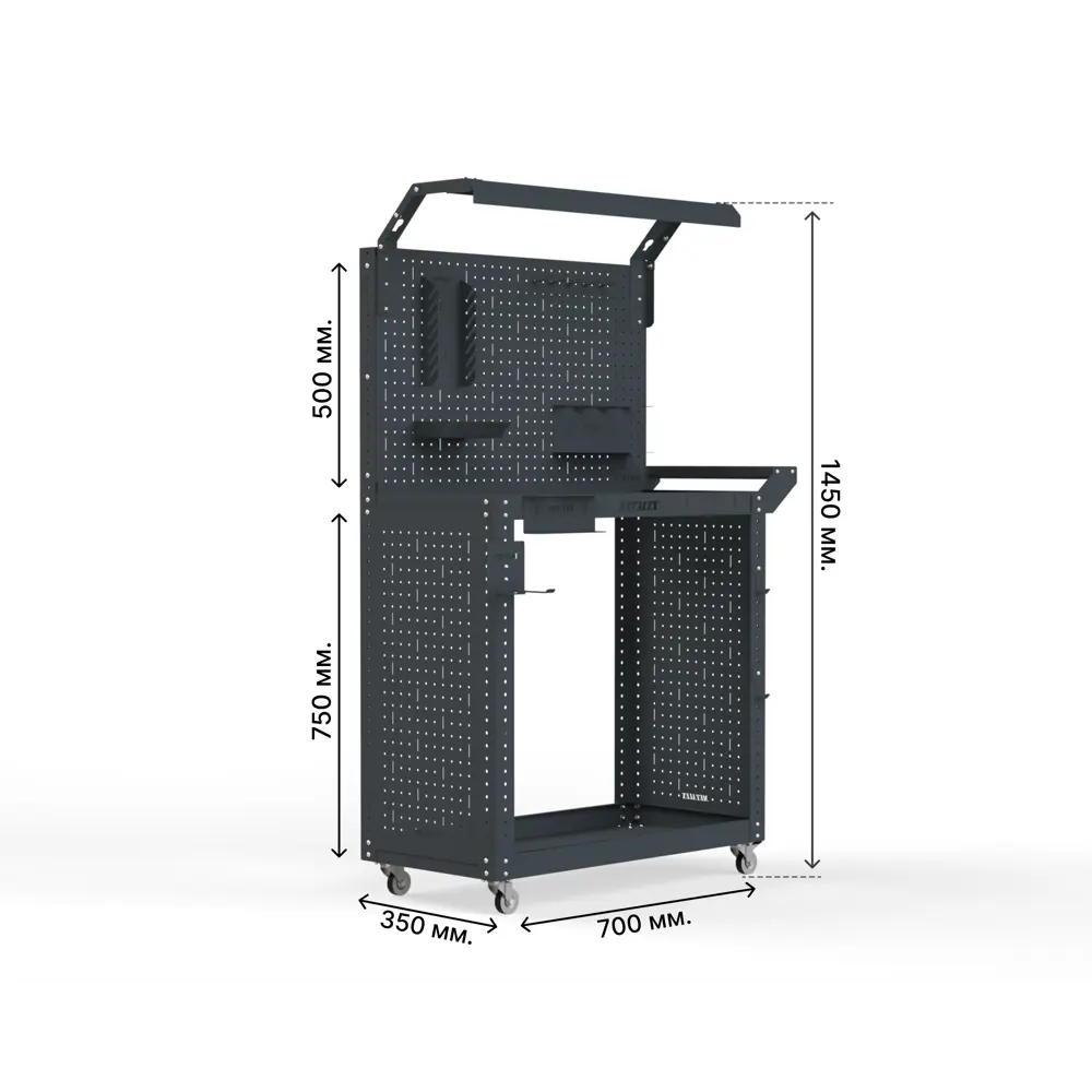 Фото Тележка инструментальная Metalex тип 6 118806 700x450x800 мм Фото Тележка инструментальная Metalex тип 6 118806 700x450x800 мм