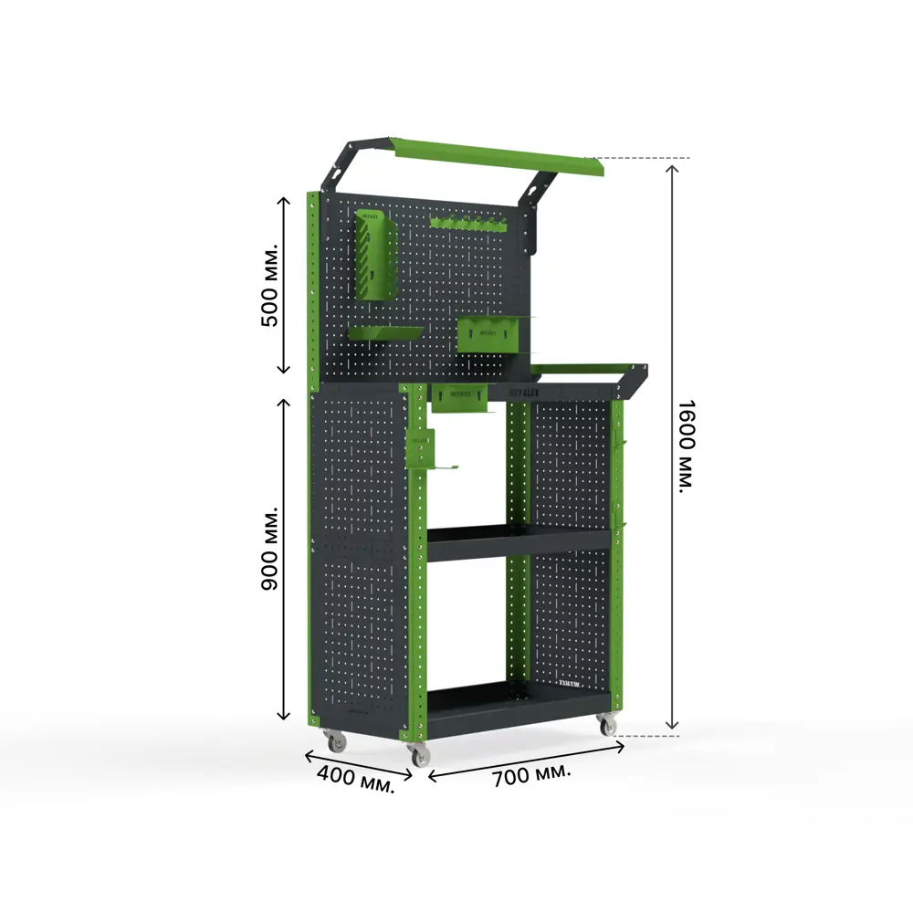 Фото Тележка инструментальная Metalex тип 6 118826 800x400x950 мм Фото Тележка инструментальная Metalex тип 6 118826 800x400x950 мм