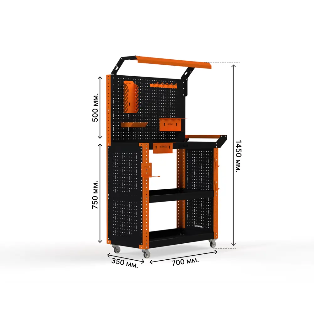 Фото Тележка инструментальная Metalex тип 6 118831 700x350x800 мм Фото Тележка инструментальная Metalex тип 6 118831 700x350x800 мм