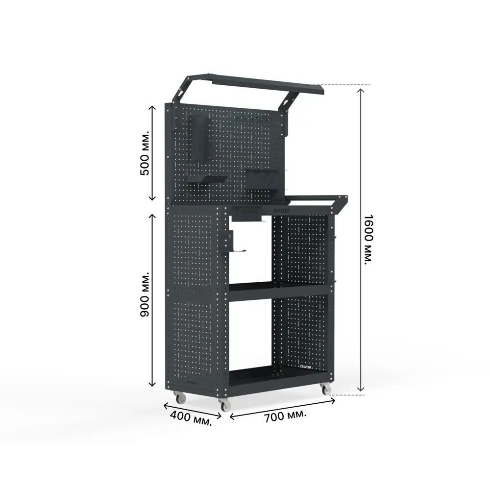 Фото Тележка инструментальная Metalex тип 6 118858 900x450x950 мм Фото Тележка инструментальная Metalex тип 6 118858 900x450x950 мм