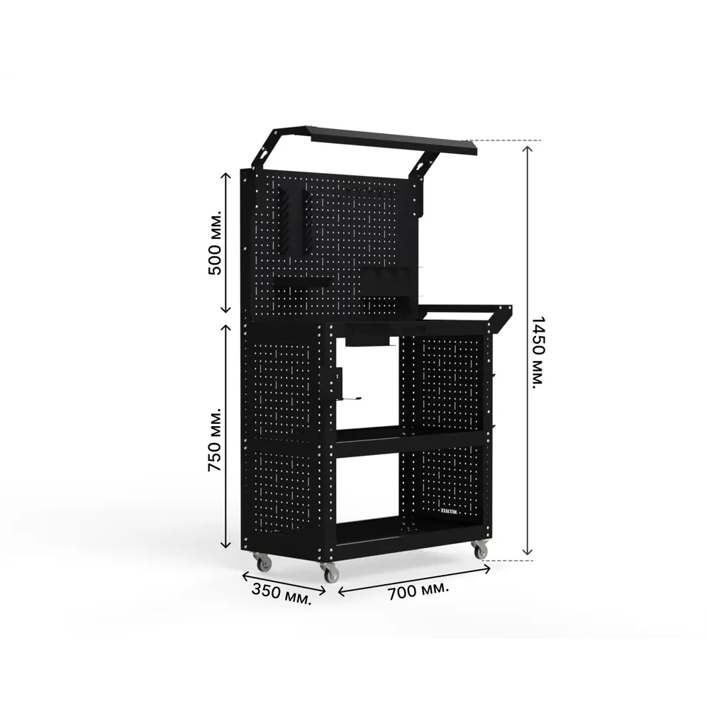 Фото Тележка инструментальная Metalex тип 6 118860 800x350x800 мм Фото Тележка инструментальная Metalex тип 6 118860 800x350x800 мм