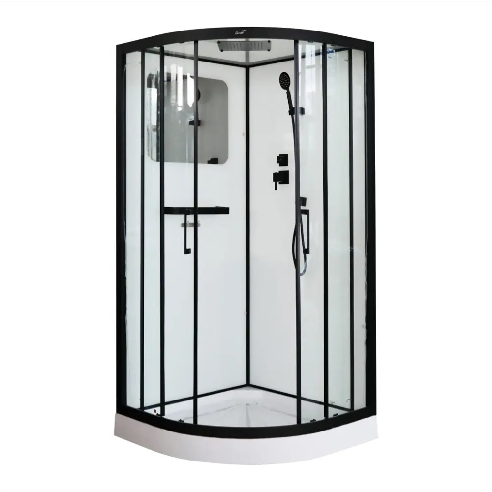 Фото Душевая кабина CeruttiSpa Viva91B 90x90 низкий поддон полукруг Фото Душевая кабина CeruttiSpa Viva91B 90x90 низкий поддон полукруг