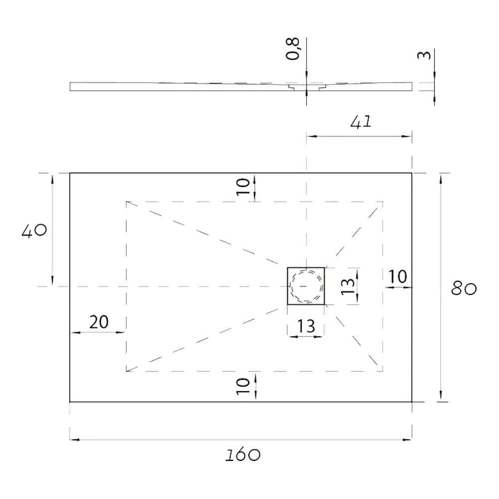 Фото 7 Душевой поддон Aquanet 247021 прямоугольный искусственный камень 80x160см Фото 7 Душевой поддон Aquanet 247021 прямоугольный искусственный камень 80x160см
