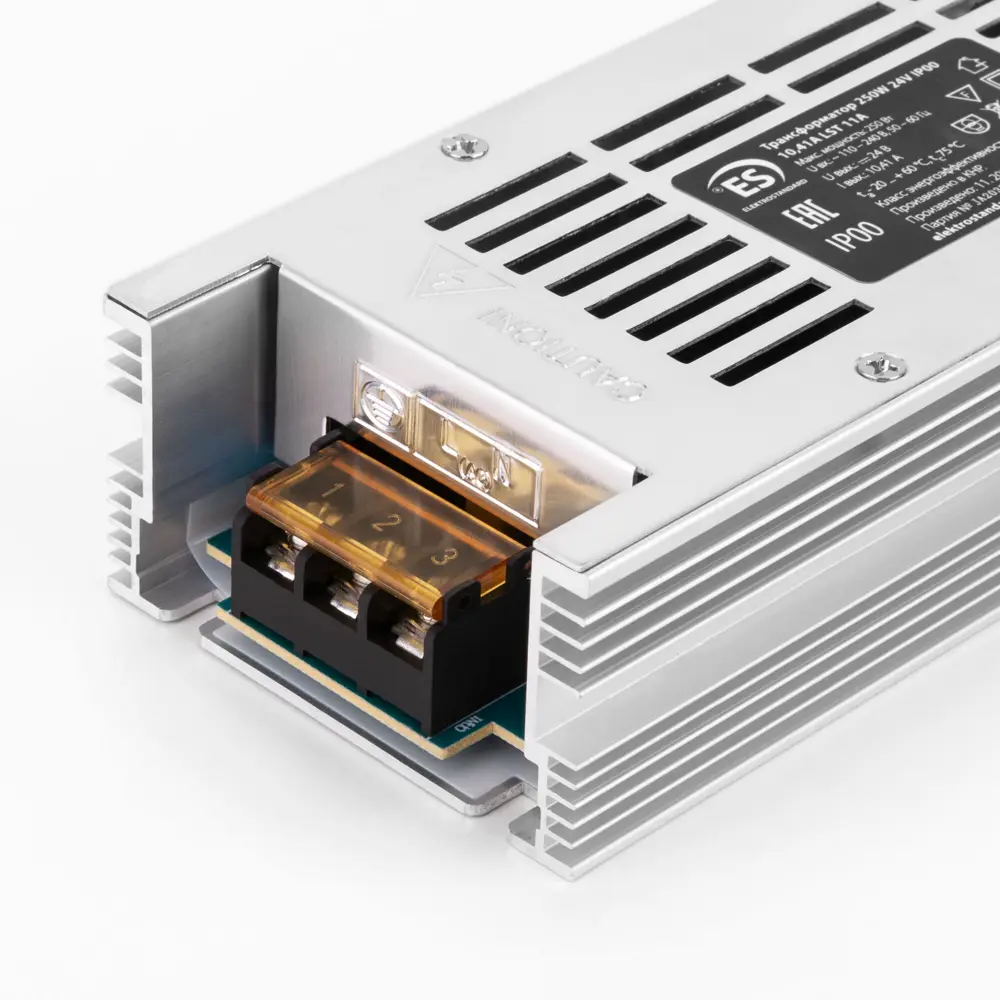 Фото 3 Блок питания Elektrostandard для светодиодной ленты 24 В 250 Вт IP00 Фото 3 Блок питания Elektrostandard для светодиодной ленты 24 В 250 Вт IP00